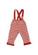 Reversible trousers & braces - Red/Stripe
